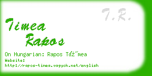 timea rapos business card